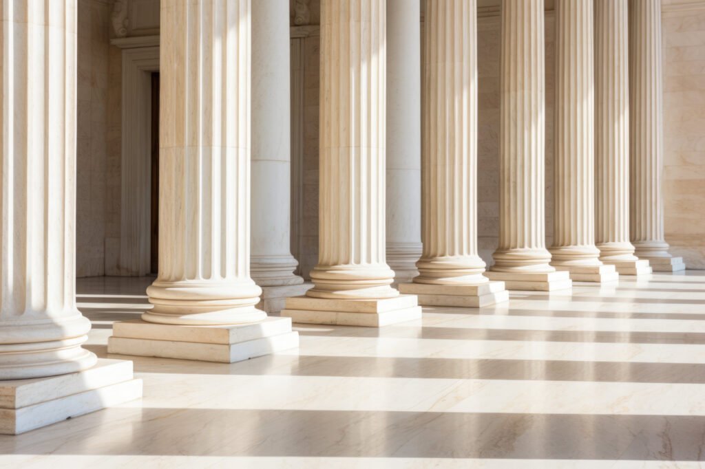 Clean ancient greek temple